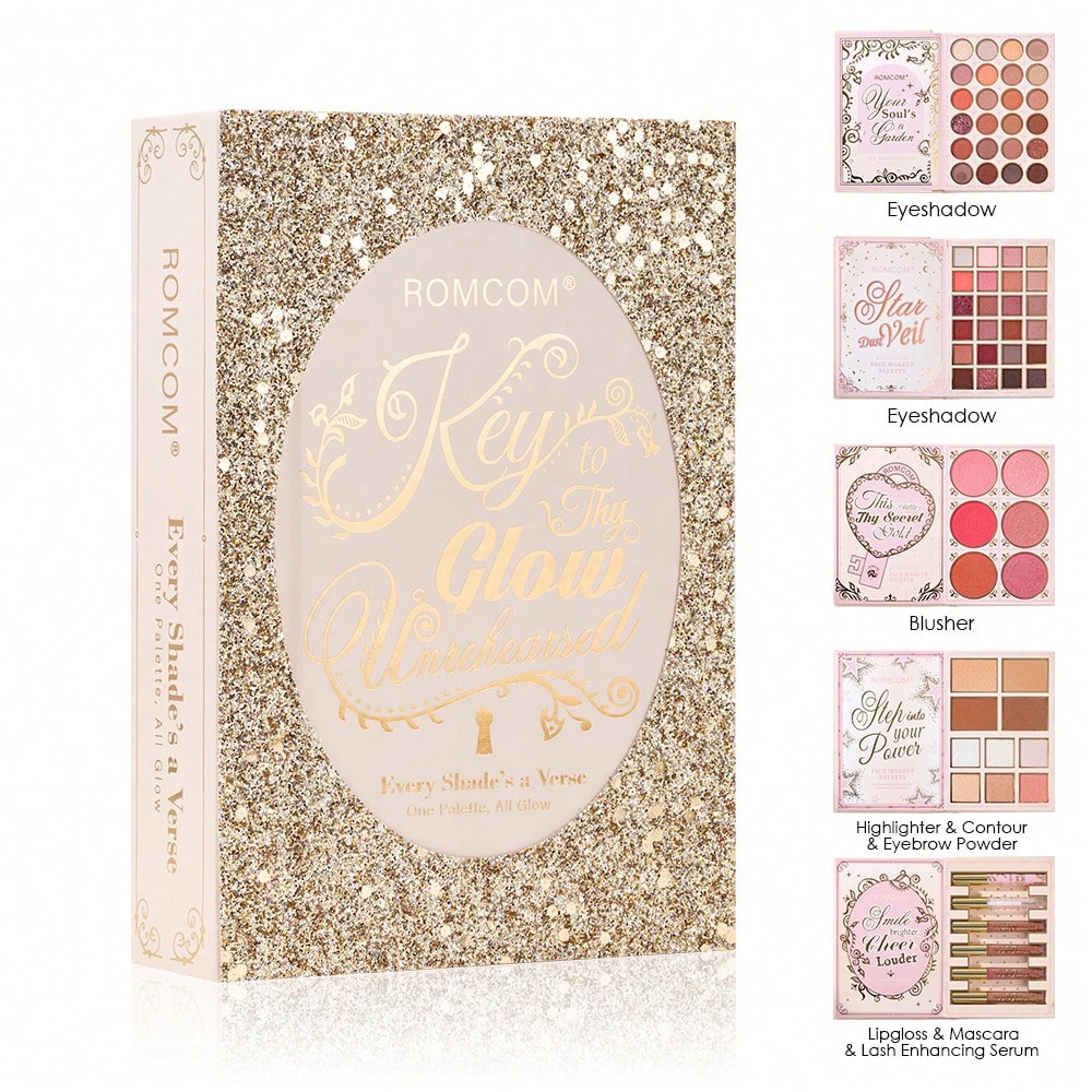 Romcom Key To Thy Glow All In One Makeup Book Palette