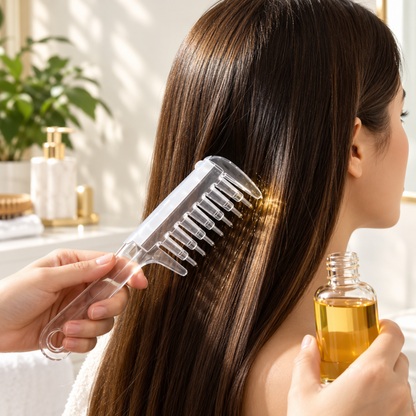 Crystal Serum Applicator Scalp Massage Comb