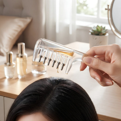 Crystal Serum Applicator Scalp Massage Comb