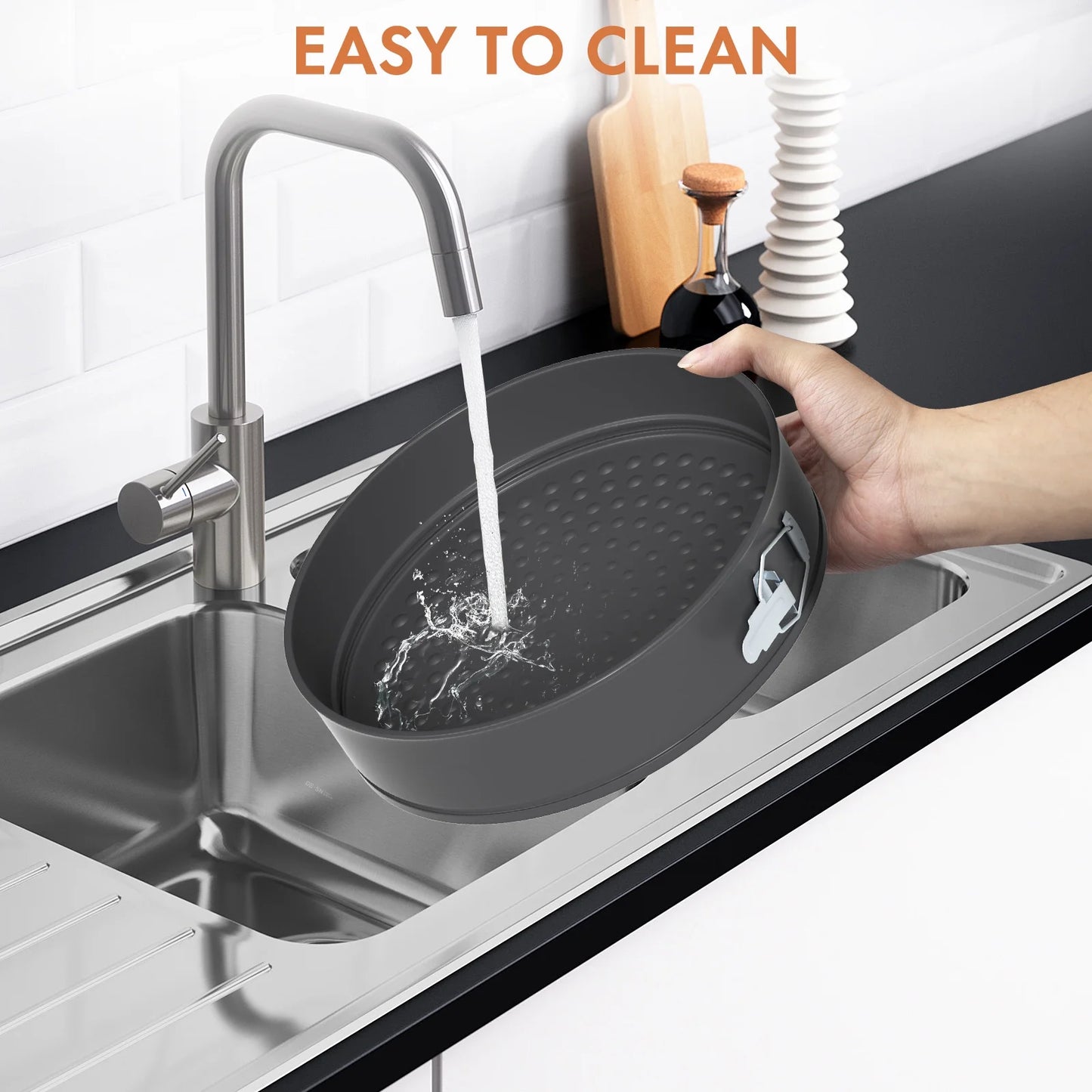 Heart Round Square Nonstick Cheese Cake Pan Cake Mold 3pcs Set