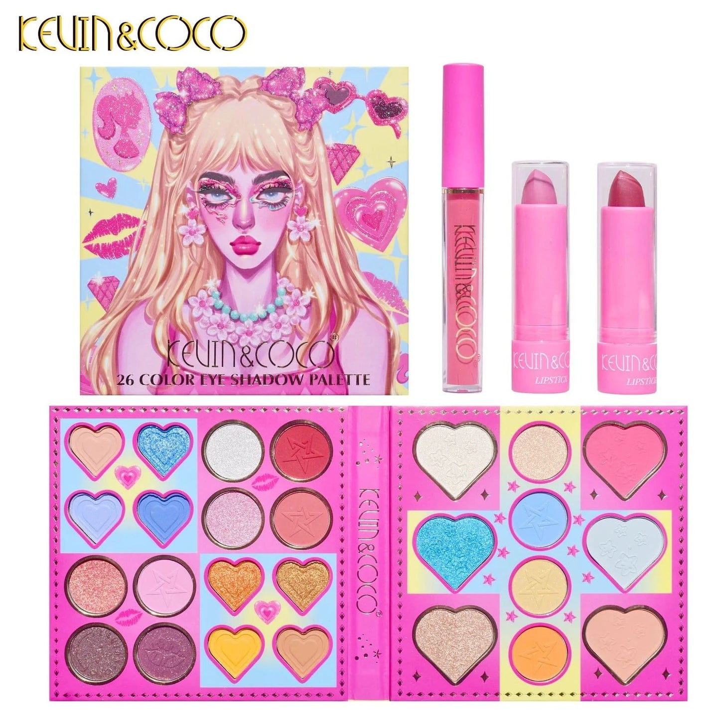 Kevin & Coco 26 Color Barbie Makeup Kit
