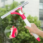 Multipurpose 2 Way Magic Window Glass Mirror Cleaning Wiper With Spray