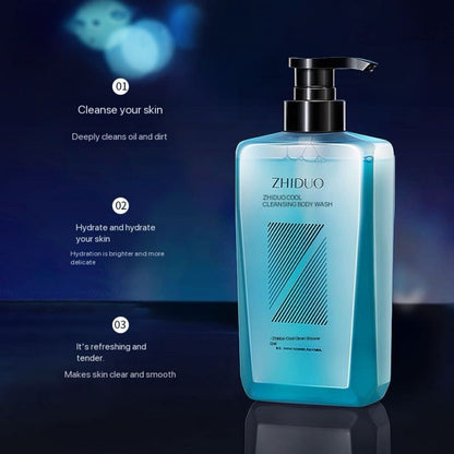 ZHIDUO Organic Natural Shower Gel Whitening Deeply Cleaning Kojic Acid Brightening Body Wash