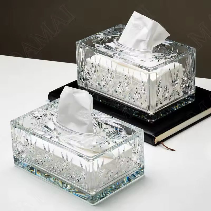 European Acrylic Tissue Box Tissue Organizer