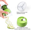 4in1 Adjustable Vegetable Spiral Cutter Slicer Kitchen Tool