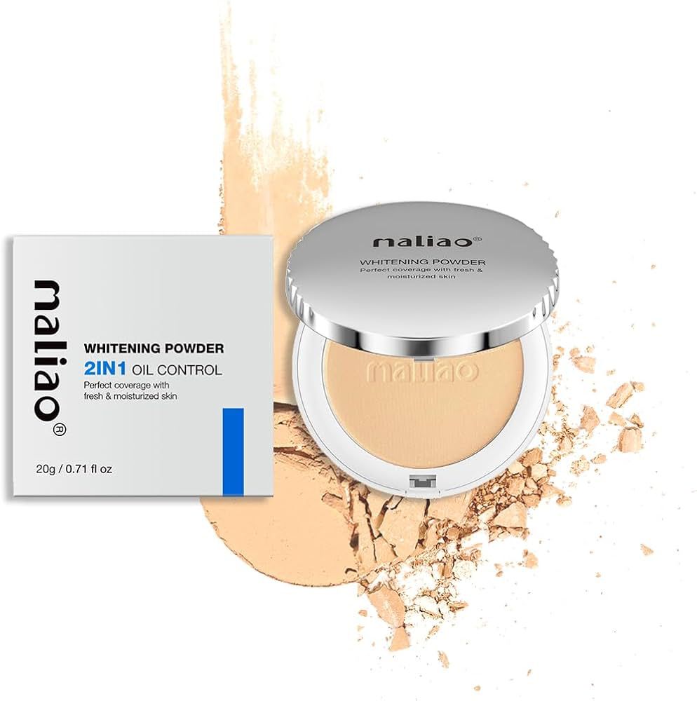 Maliao Whitening Powder 2-in-1 Oil Control Compact Powder