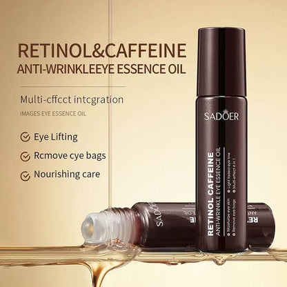 Sadoer Retinol & Caffeine Anti Wrinkle Eye Essence Oil Roll on