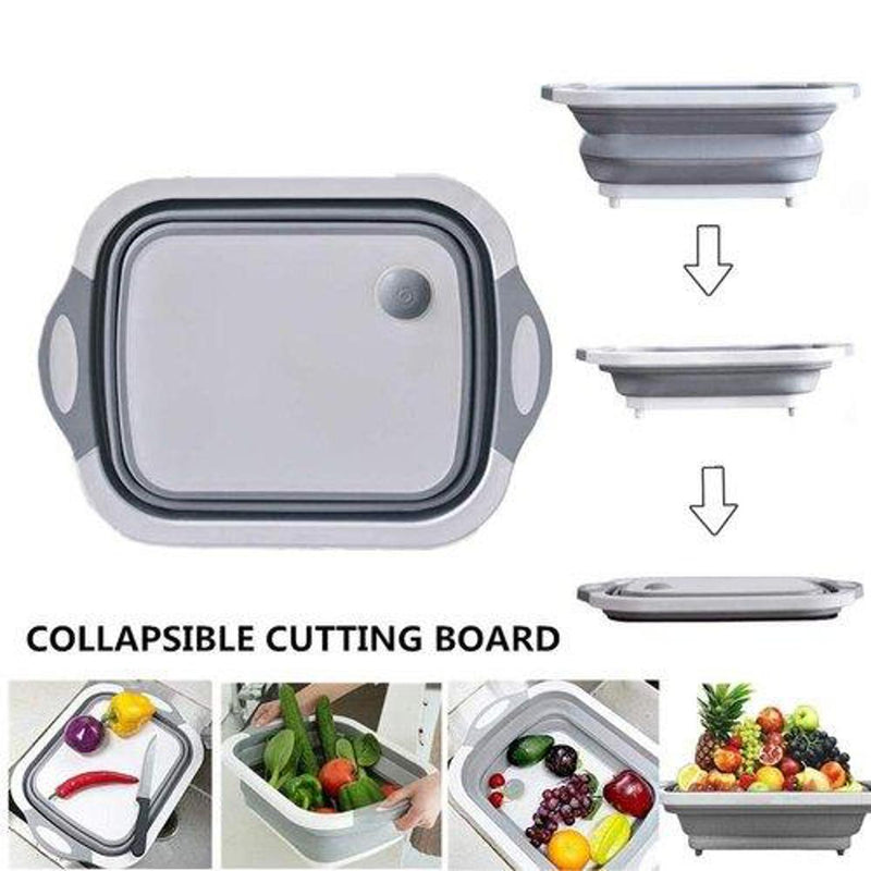 Multifunctional 3in1 Collapsible Cutting Board Foldable Chopping Board