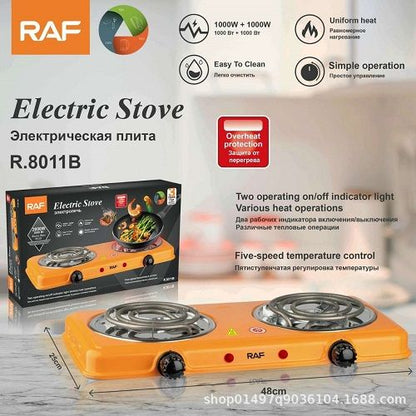 Electric Stove Hot Plate / Furnace Double Burner 220V 2000W Hot Plate Cooking Stove Portable Electric Stove