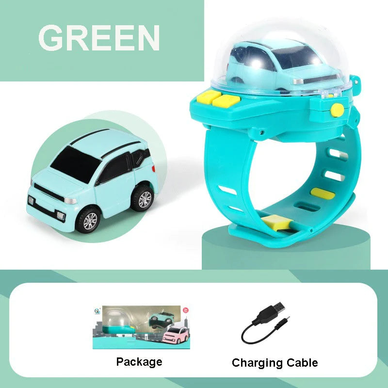 Mini Alloy Metal Car Rechargeable Watch Remote Control Toy