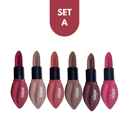 Sugar Matte Lipstick Collection – 24HR Long Lasting