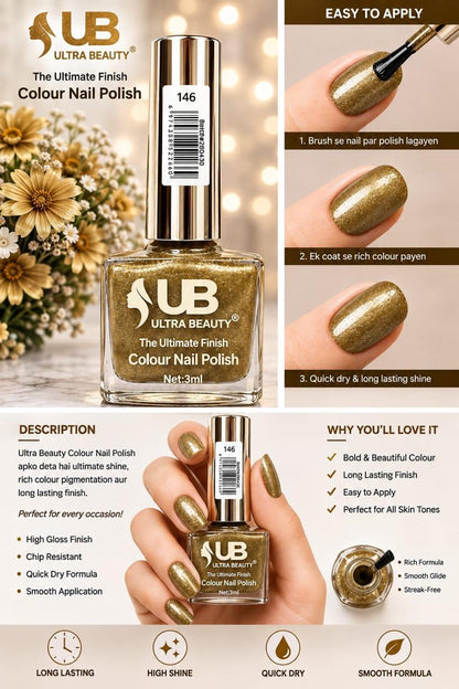 Ultra Beauty Colour Nail Polish – 3ml (Set A)