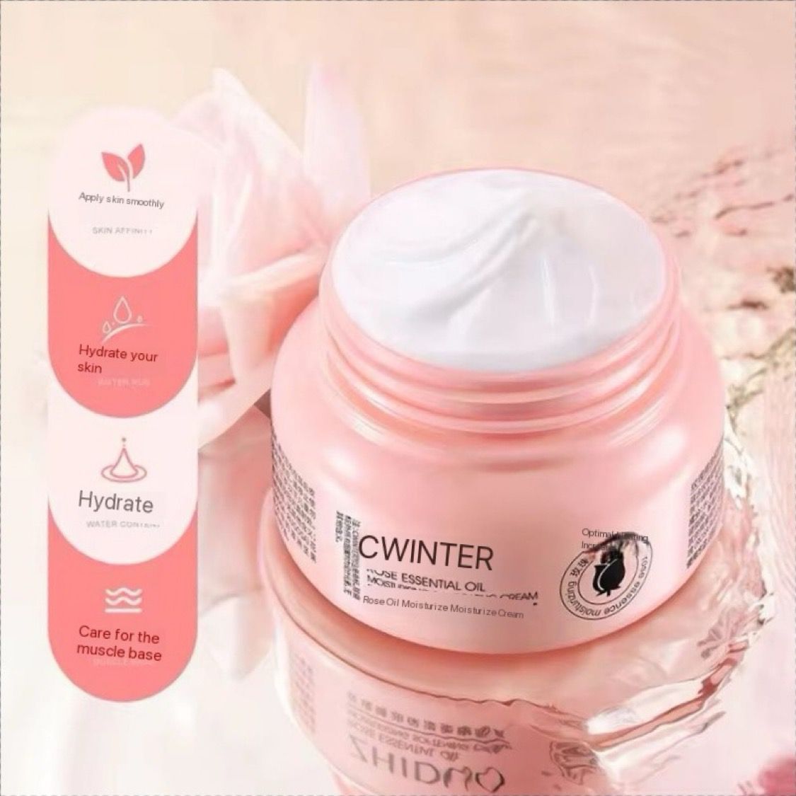CWINTER Rose Essential Oil Moisturizing And Hydrating Cream