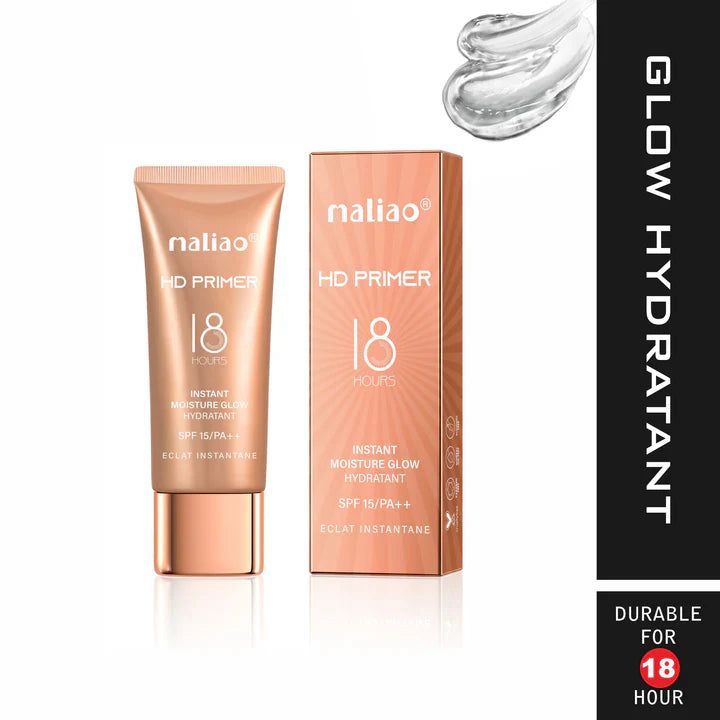 Maliao HD Primer Instant Moisture Glow with SPF 15/PA++ for Flawless Skin