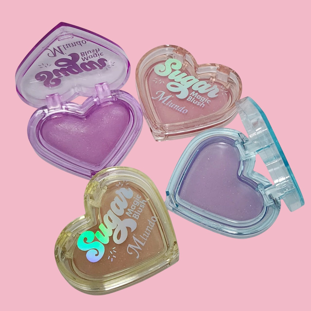Miundo Heart Sugar Magic Blush Pack of 6