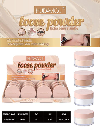 Hudamoji Extra Long Standby Oil Control, Waterproof And Anti Peeling Loose Powder