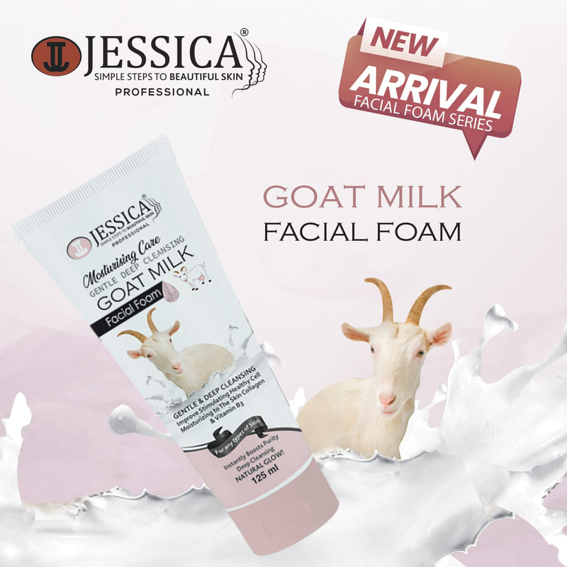 Jessica Goat Milk Facial Foam Face Wash 125ml