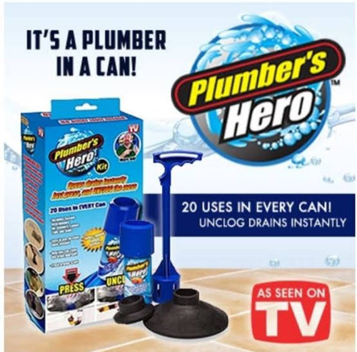 Plumber's Hero Commode Sink & Drain Cleaner High Efficiency Unclog Drainage Clog Remover Cleaner