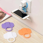 Foldable Mobile Holder Charging Rack Hang Holder 3Pcs Set Random Color