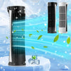 USB Powered Smart Tower Air Conditioner 3x Speed Bladeless Air Cooling Fan With LED Light