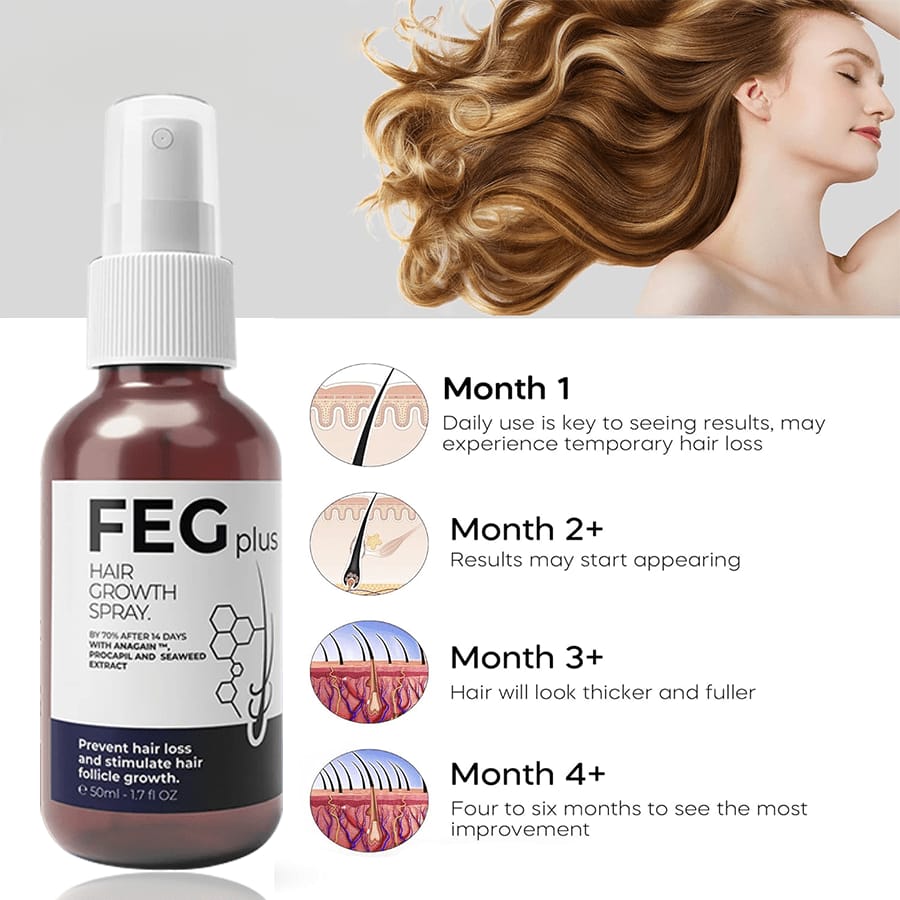 FEG Hair Growth Spray Serum for Hair Loss Prevention 50ml