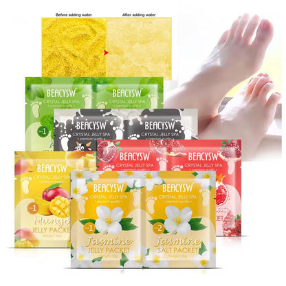 Powder Jelly Spa&nbsp;Pedicure Avry Pack of 2 Jelly Pedi Sea Salt Scrub Pedicure Foot Scrub