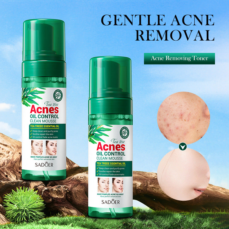 Sadoer Tea Tree Acnes Oil Control Gentle Acne Clean Mousse