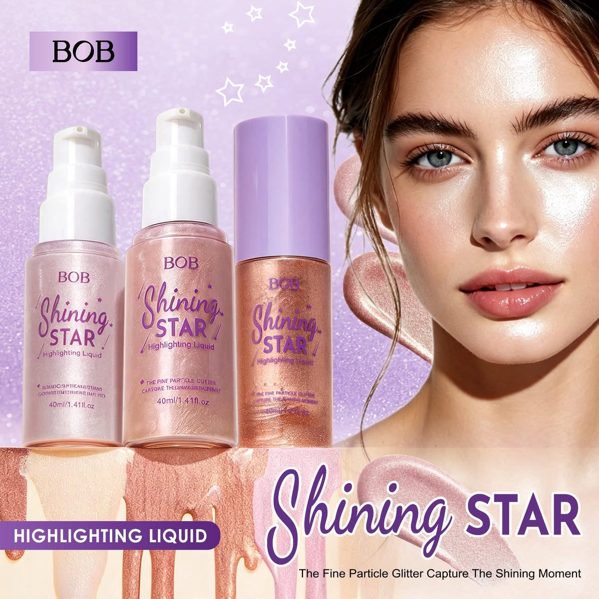 BOB Shining Star Liquid Body Highlighter 40ml