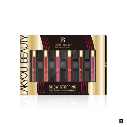 Lakyou Beauty Matte Allure Liquid Lipstick Pack Of 6Pcs