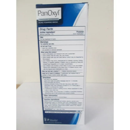 Panoxyl Acne Foaming Face Wash Benzoyl Peroxide 10% Maximum Strength 5.5 Oz