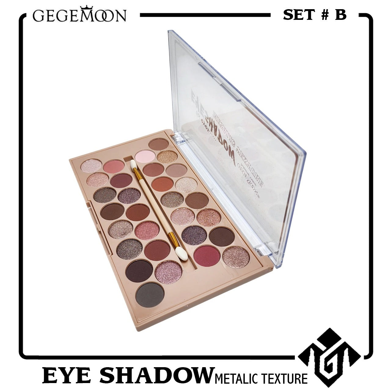 Gegemoon Metallic Texture Fix Eyes 30 Colors Eyeshadow Palette