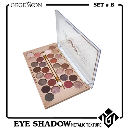 Gegemoon Metallic Texture Fix Eyes 30 Colors Eyeshadow Palette