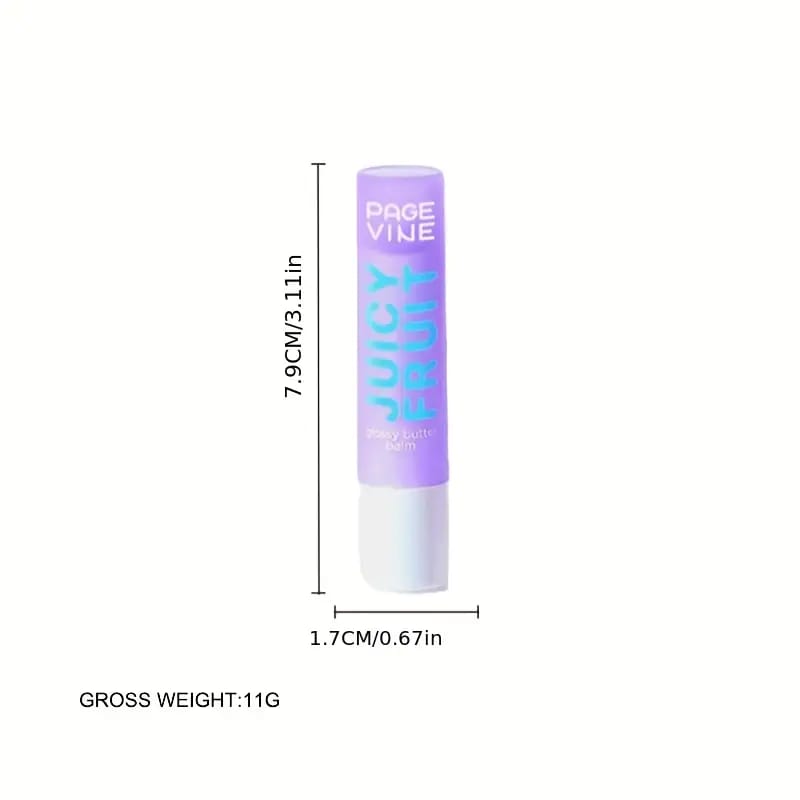Page Vine Juicy Fruit Glossy Lip Balm Pack of 6