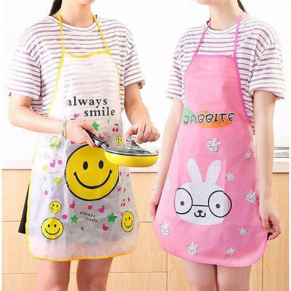 Kitchen Apron Multicolor Printed PVC Waterproof 1Pcs 14622