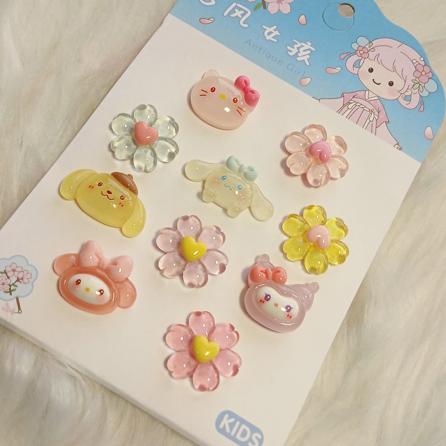 Cute Bunny & Blossom Hair band Set