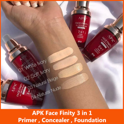 APK Face Finite 3in1 Primer Concealer Foundation