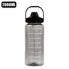 Motivational Sports BPA-Free Water Bottle With Straw Lid 2000ml