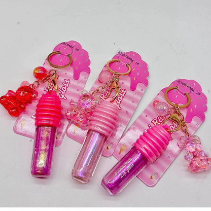 Lucky Model New Key Chain Lipgloss