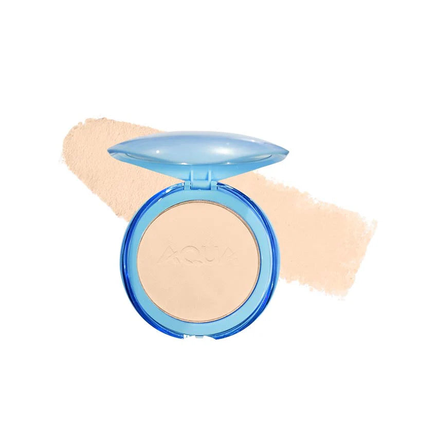 Aqua Color Line Compact Powder Two Way Cake Face Powder