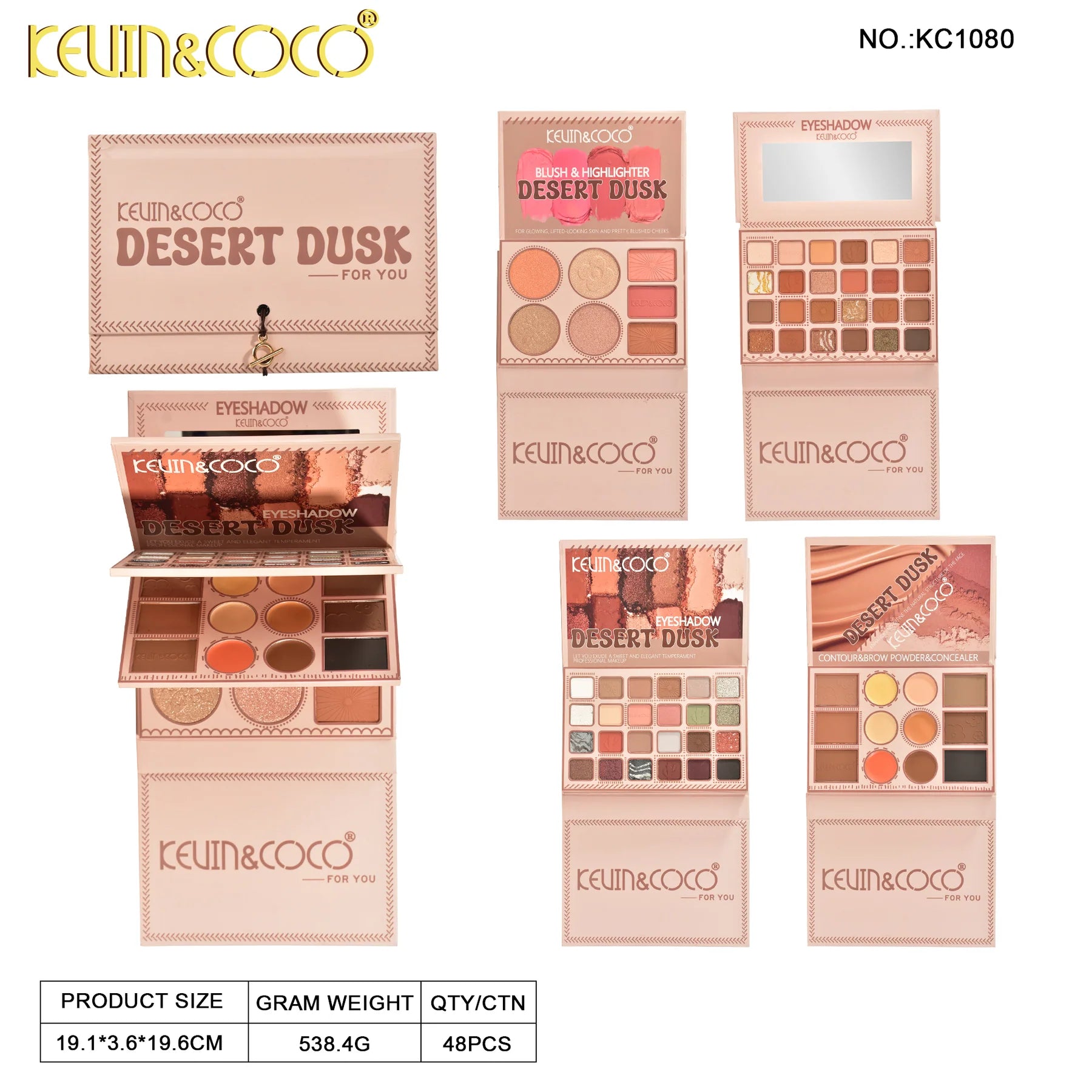 Kevin & Coco Desert Dust 4 Layer Full Makeup Kit