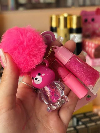Lucky Model 3in1 New Key Chain Lipgloss
