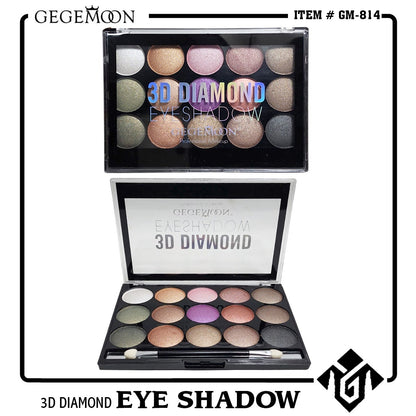Gegemoon 3D Diamond 15 Color Eyeshadow Palette
