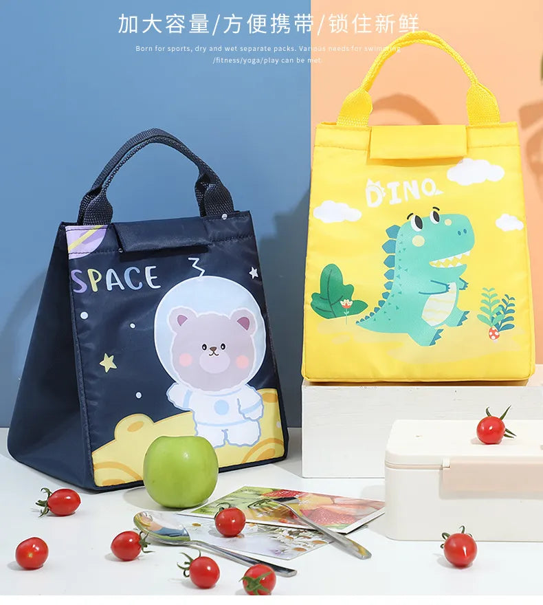 Portable Thermal Insulated Kids Lunch Box Food Bag 21321