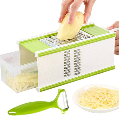 Multifunctional 4 Sided Food Slicer Vegetable Fruit Cheese Slicer Chopper Cutter