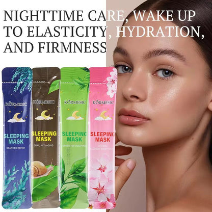 KORMESIC Oil Control Anti-Wrinkle Firming Whitening Green Tea Soothing Sleeping Mask