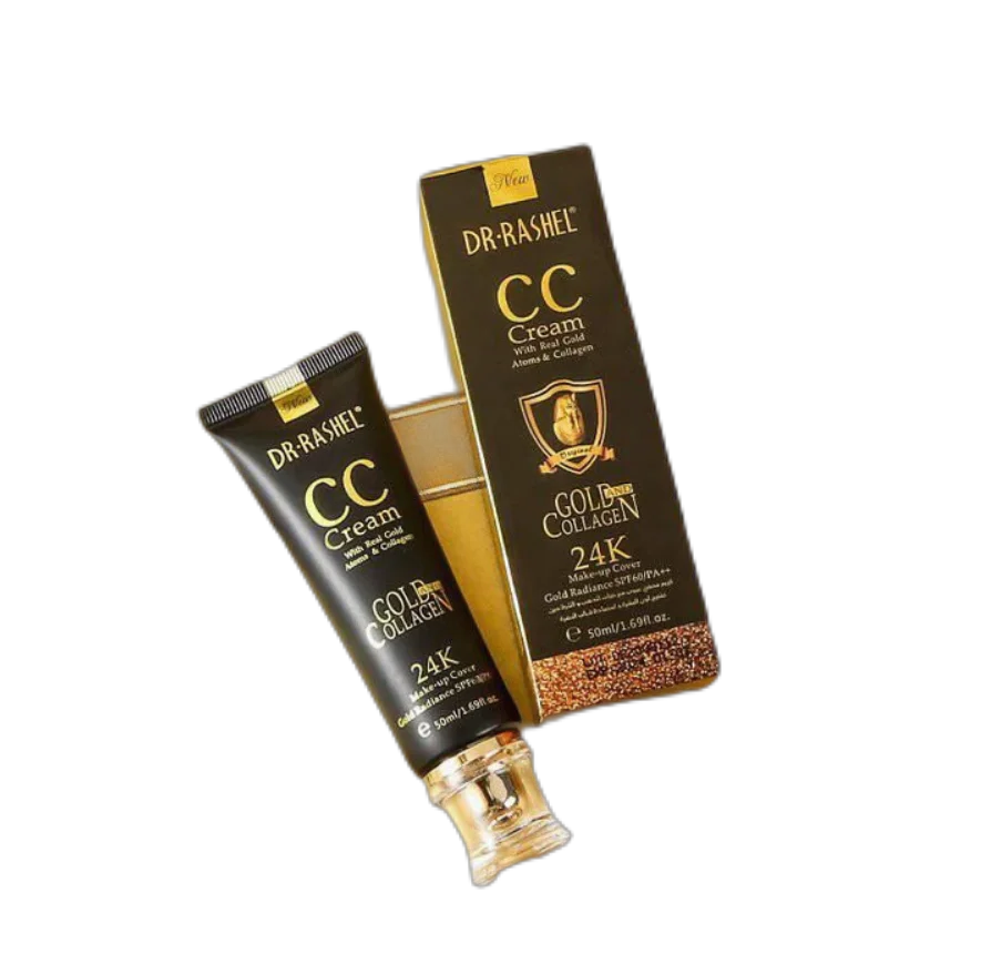 Dr Rashel 24K CC Cream Gold & Collagen Make Up Cover Gold Radiance Sun Protection SPF60/PA++