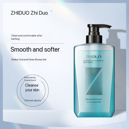 ZHIDUO Organic Natural Shower Gel Whitening Deeply Cleaning Kojic Acid Brightening Body Wash