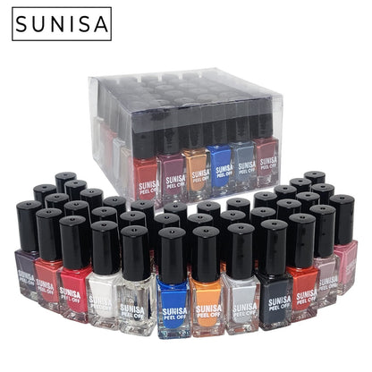 SUNISA 36 Colors Peel Off Nail Polish Set