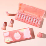 HiVi Peach Soft Light Matte Lipstick 10Pcs Set