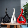 Minimalist Ceramic 3D Heart Shape Flower Vase